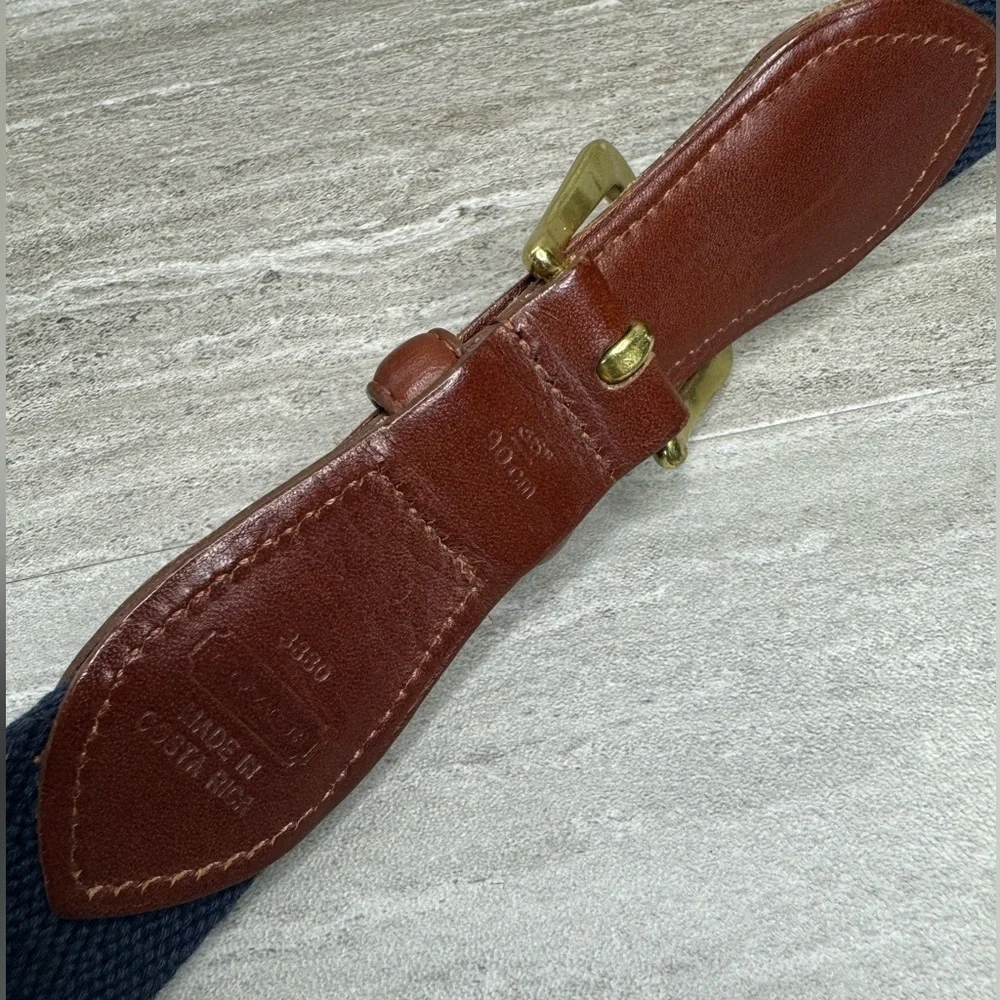 VTG Coach 3880 Leather & Woven 36in Unisex Belt